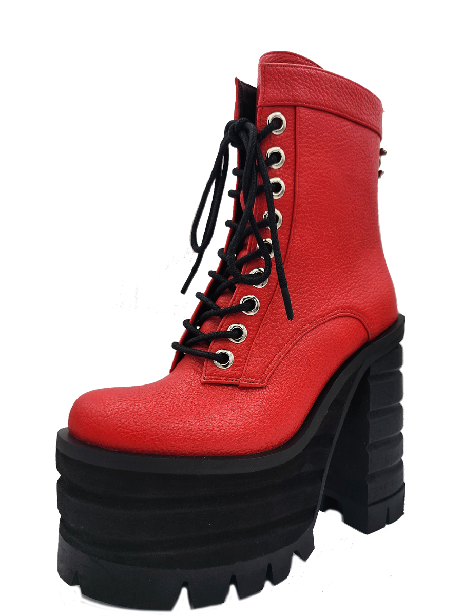 Charla Tedrick  Diesel Boot - Red – product view 2