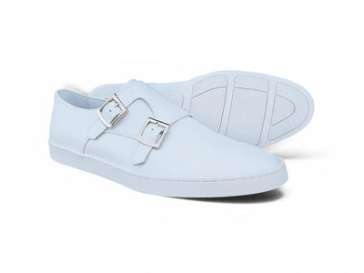 Carrucci Shoes Men's Double Monk Strap Leather Sneaker Comfort KS529 03