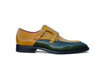 Carrucci Shoes Double Monk Strap Two Tone Calf Leather Loafer KS509 45T view 15