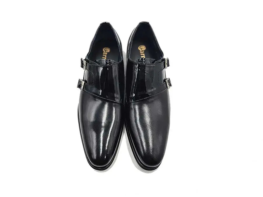 Carrucci Shoes Double Monk Straps Calfskin Leather KS099 3003 view 12