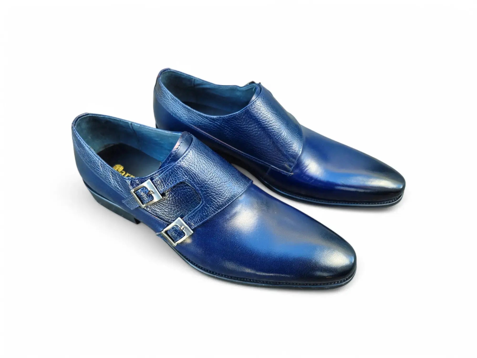 Carrucci Shoes Double Monk Straps Calfskin Leather KS099 3003 view 9