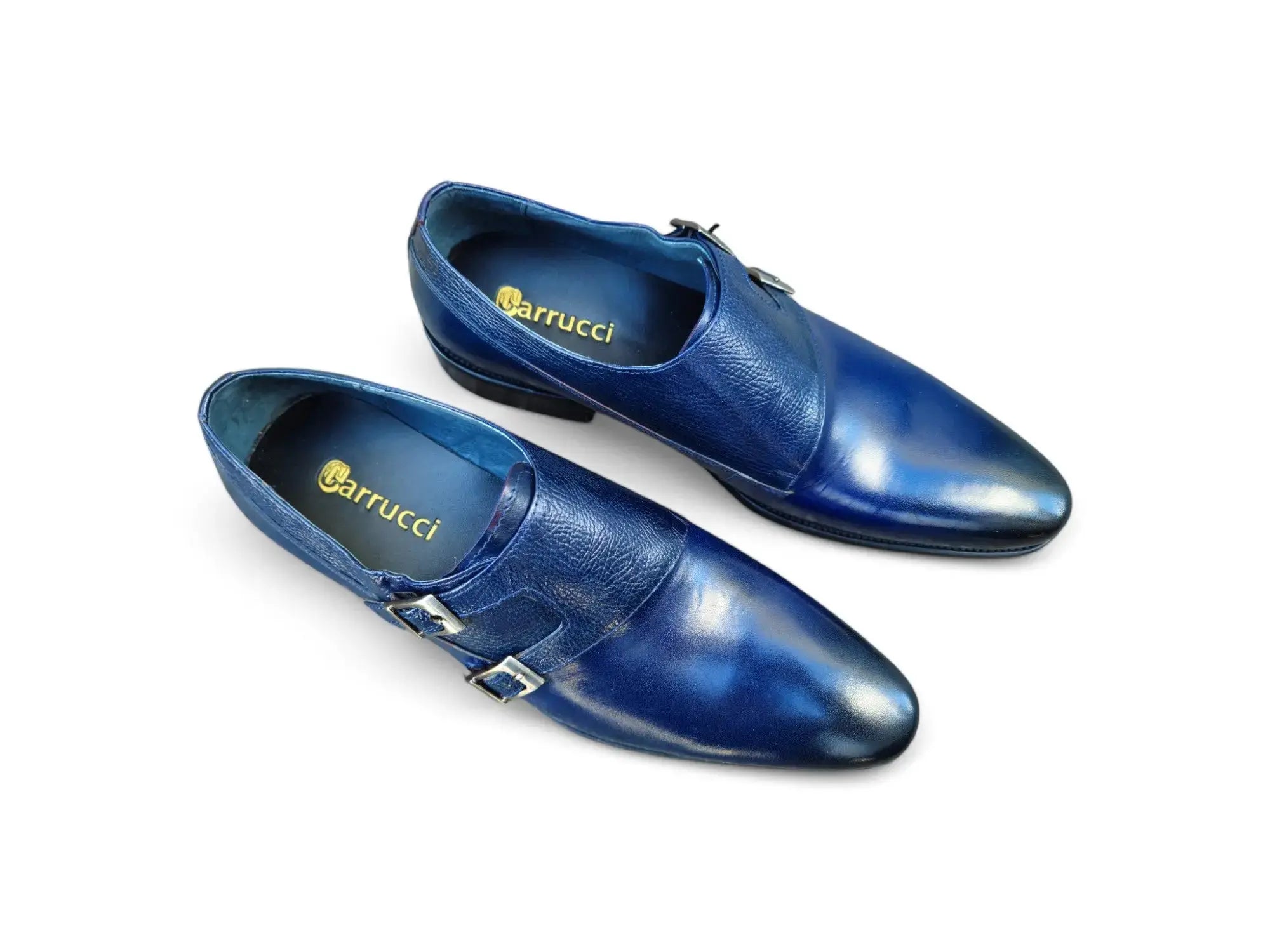 Carrucci Shoes Double Monk Straps Calfskin Leather KS099 3003 view 10