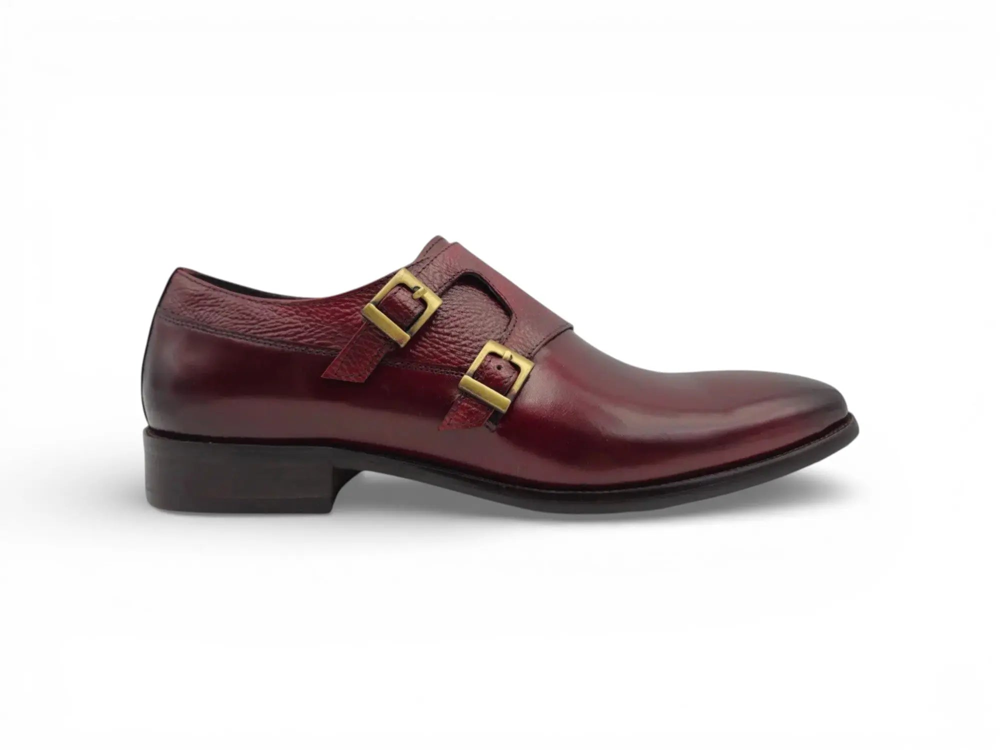 Carrucci Shoes Double Monk Straps Calfskin Leather KS099 3003 top view