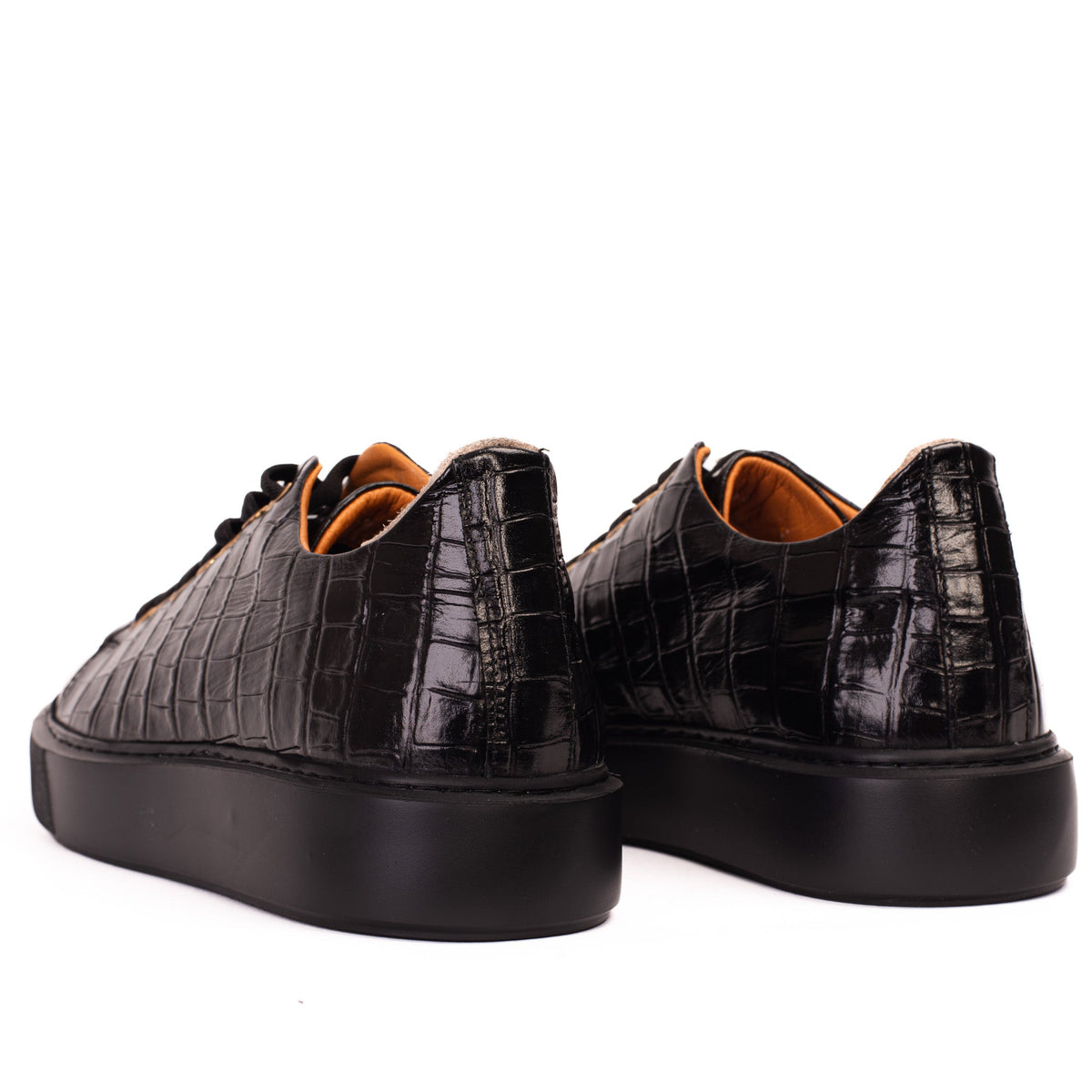 Vinci Leather The Dublin Black Leather Men Sneaker – product view 3