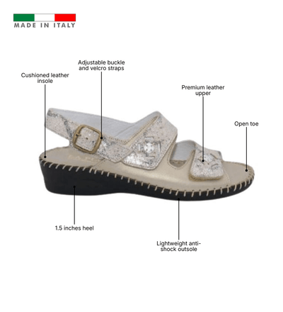 Dusty Women’s Slingback Leather Sandal