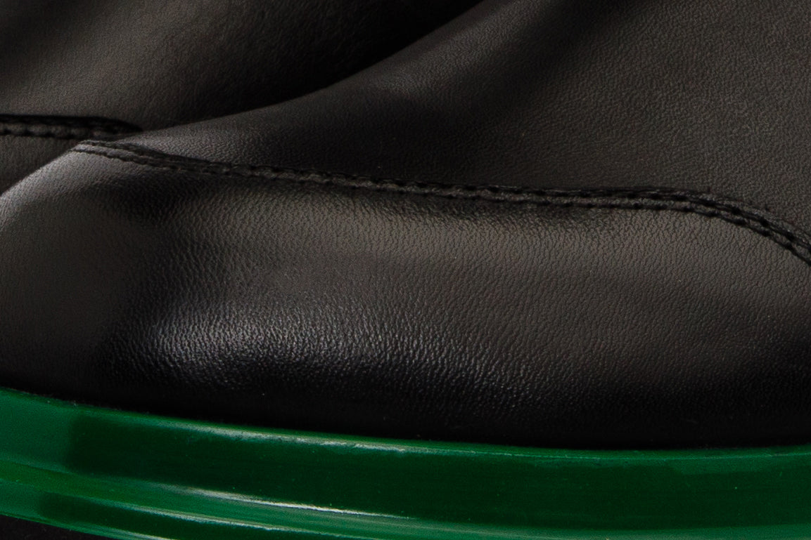 Vinci Leather The Yako Black Leather Mid Calf Women Boot Final Sale! – product view 3
