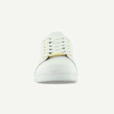 VOLTAIRE: QUILTED COURT SHOE - WHITE