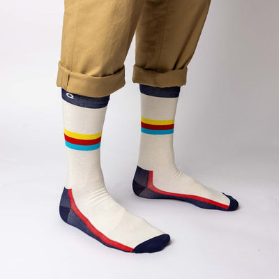Mid-Stripe Crew Sock