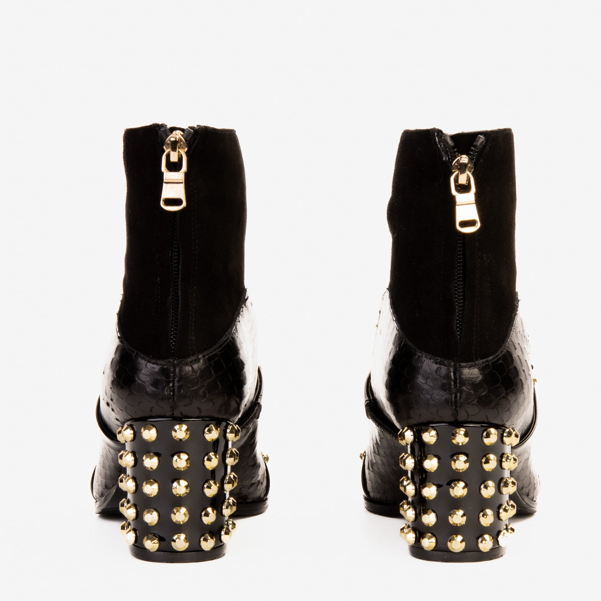 Vinci Leather The  Valentina Black Leather Block Heel Women Boot – product view 8