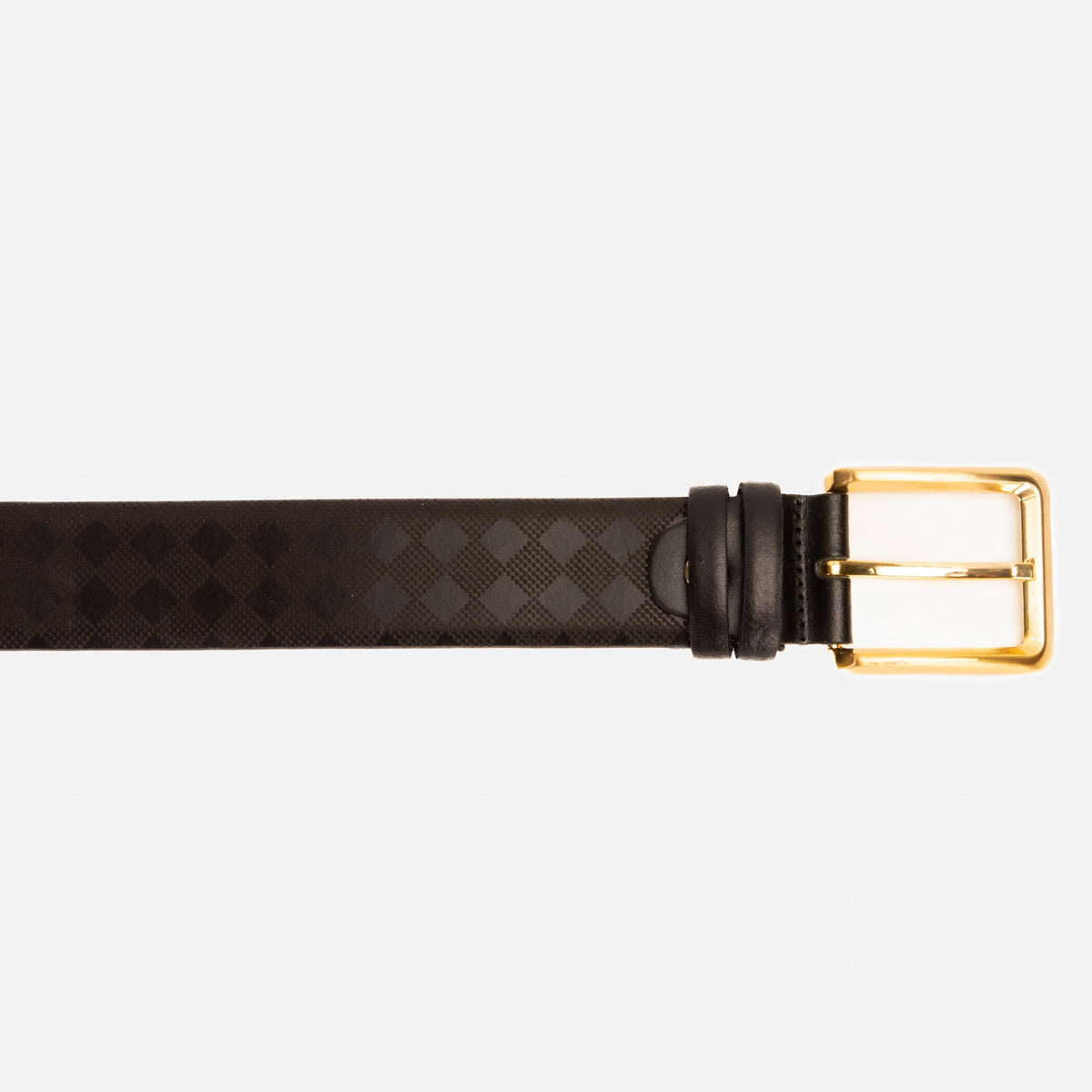 Vinci Leather The Cenova Black Calfskin Belt – product view 5