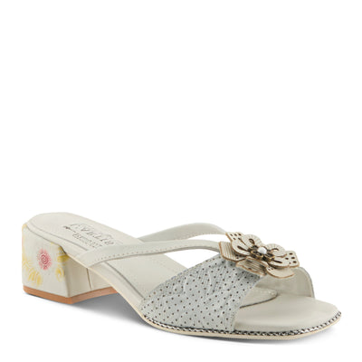 L'Artiste L'ARTISTE EUROPA SANDALS sandal in teal multi with handcrafted leather design
