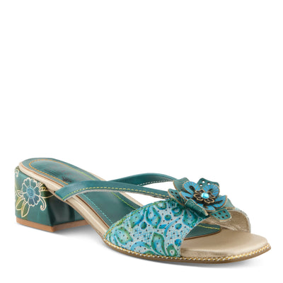 L'Artiste L'ARTISTE EUROPA SANDALS sandal in brown multi with handcrafted leather design