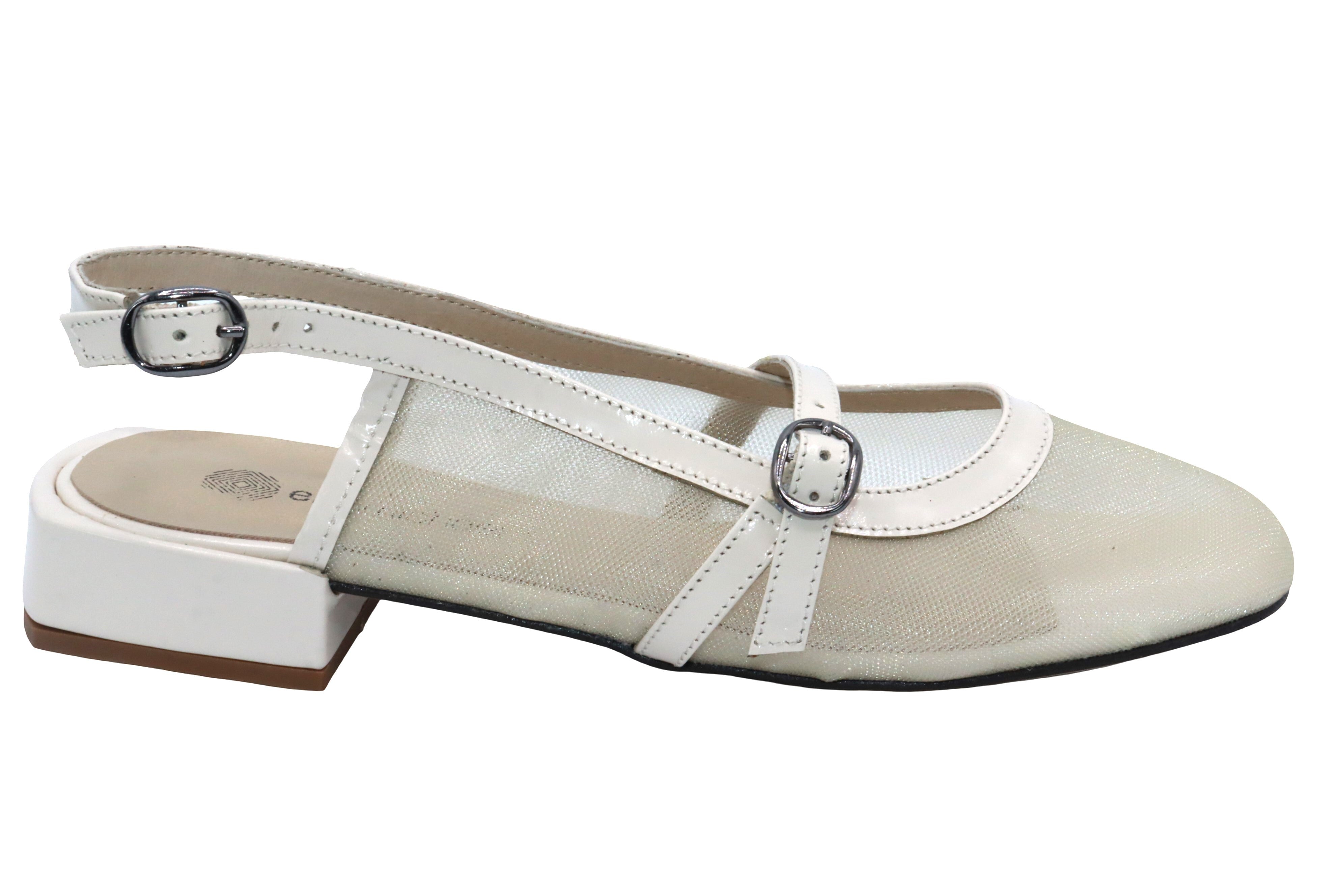 Eric Michael Elke Leather Slingback Sandal