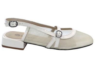 Eric Michael Elke Leather Slingback Sandal