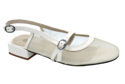Eric Michael Elke Leather Slingback Sandal