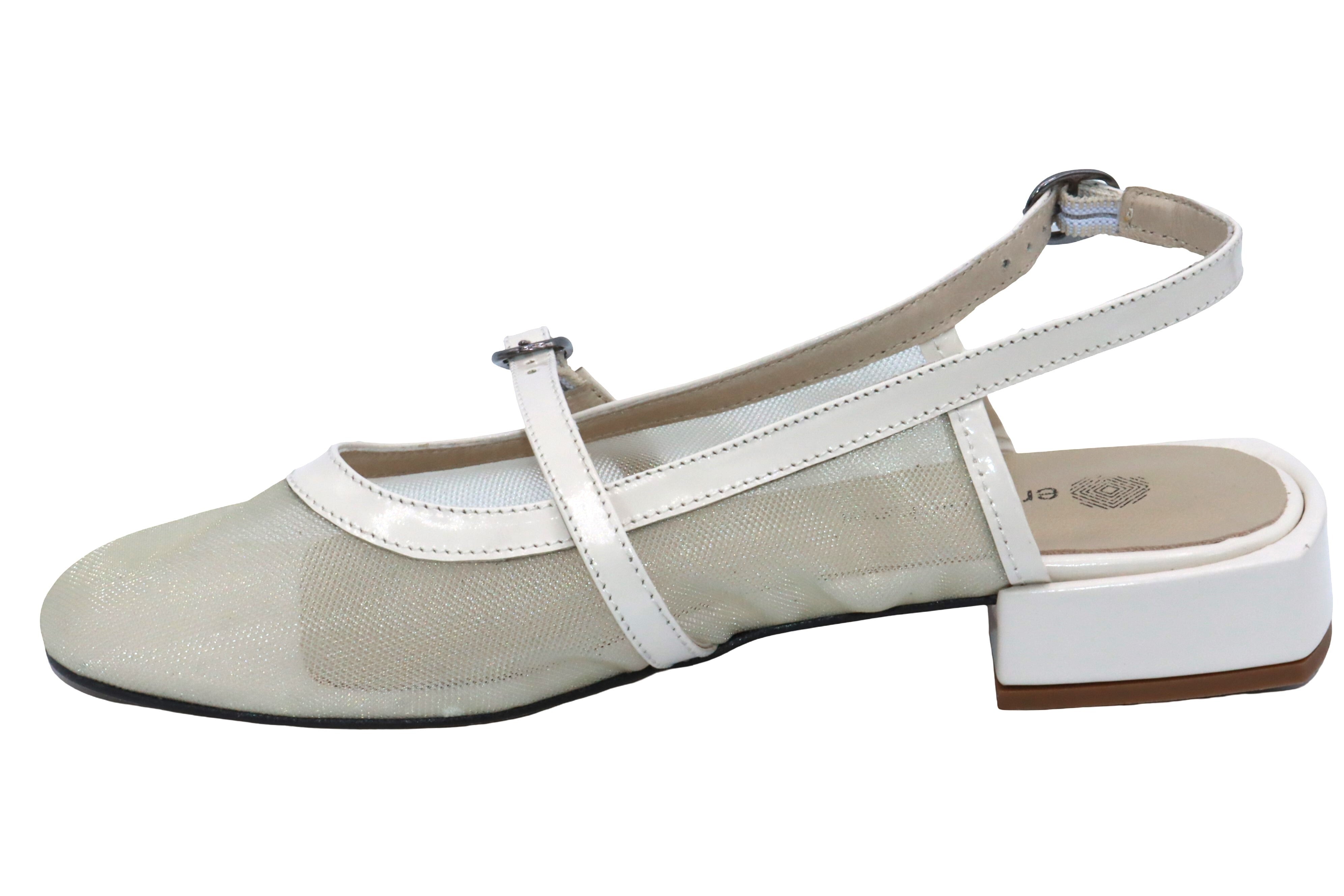 Eric Michael Elke Leather Slingback Sandal