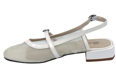 Eric Michael Elke Leather Slingback Sandal