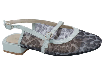 Eric Michael Elke Leather Slingback Sandal