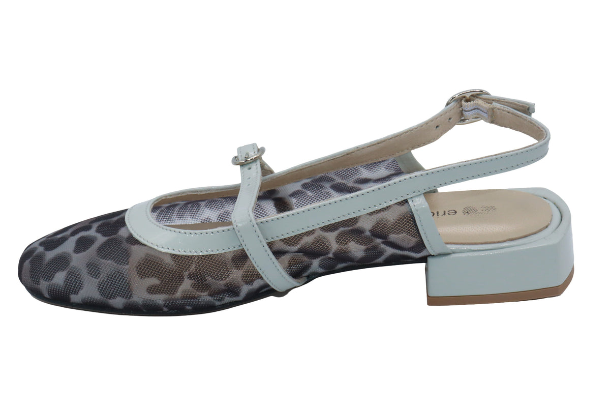 La Plume Shoes Eric Michael Elke Leather Slingback Sandal – product view 34