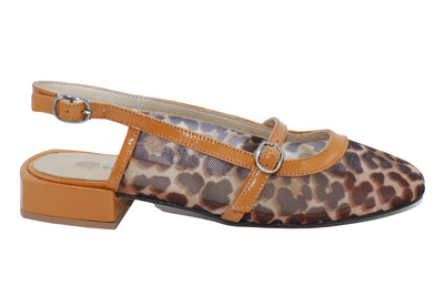 Eric Michael Elke Leather Slingback Sandal
