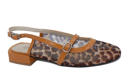 Eric Michael Elke Leather Slingback Sandal