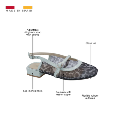 Eric Michael Elke Leather Slingback Sandal