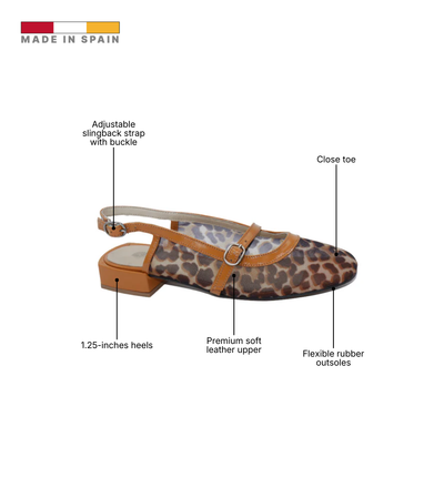 Eric Michael Elke Leather Slingback Sandal
