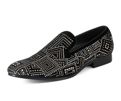 Amali Enzo Black Slippers — product view 1