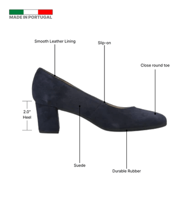 Eric Michael Abby Women’s Suede Slip-On Heel