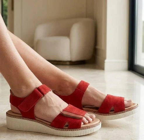 Eric Michael Ariana Women’s Leather Wedge Slingback