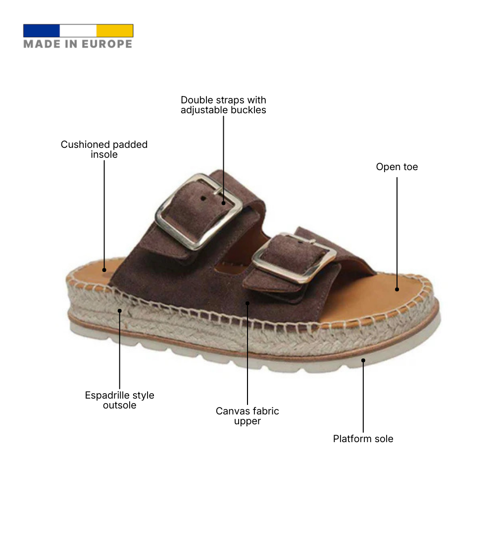 Eric Michael Bali Women’s Double-Strap Canvas Espadrille