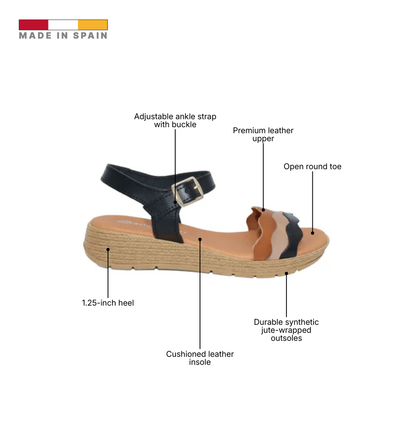 Eric Michael Balzano Multi-Strap Leather Espadril