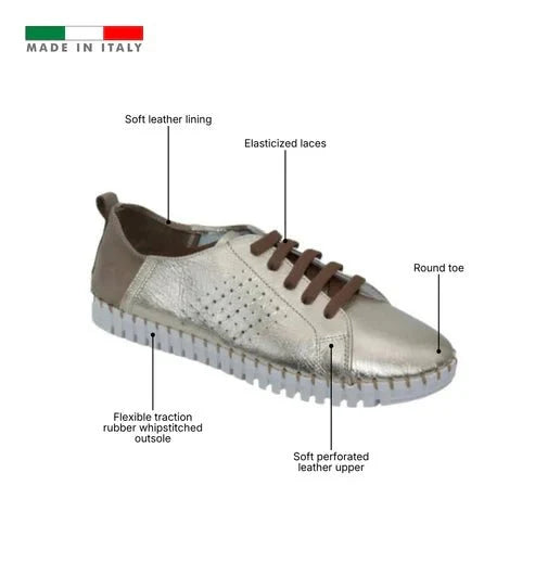 Eric Michael Brandie Women’s Perforated Leather Sneaker