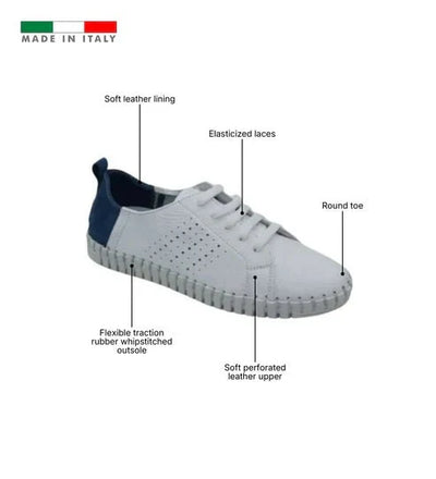 Eric Michael Brandie Women’s Perforated Leather Sneaker