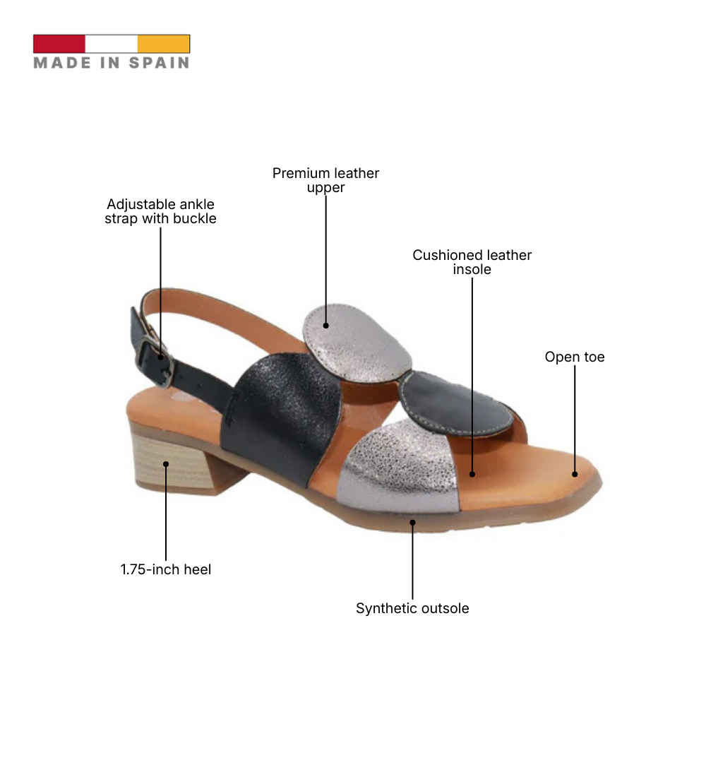 Eric Michael Circa Geometric Block Heel Sandal