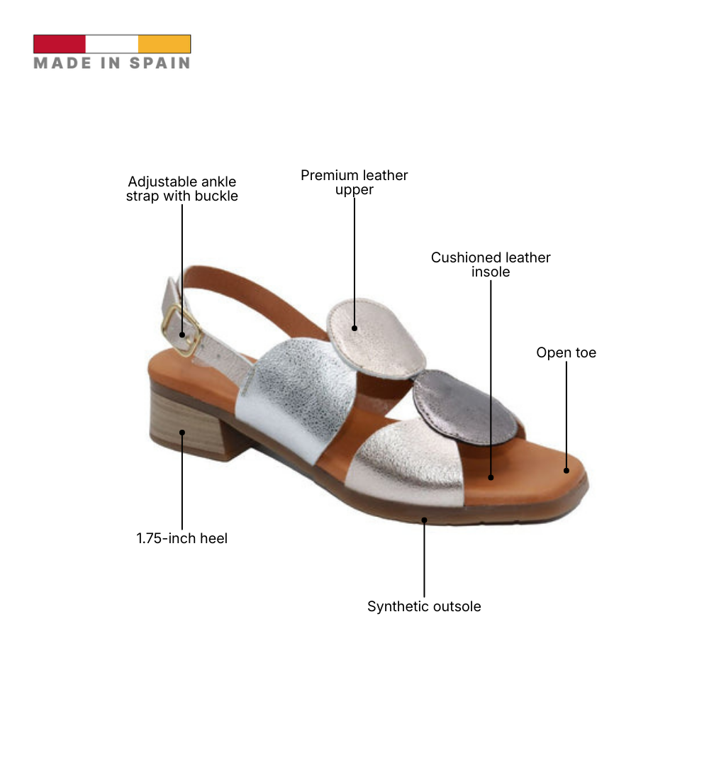 Eric Michael Circa Geometric Block Heel Sandal