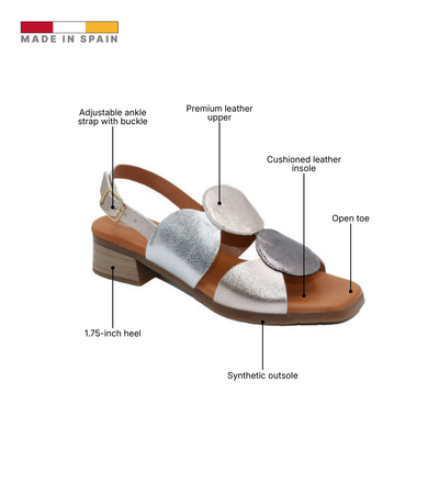 Eric Michael Circa Geometric Block Heel Sandal