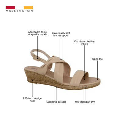 Eric Michael Coco Strappy Wedge Sandal