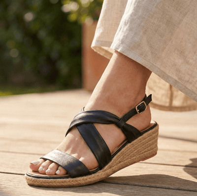 Eric Michael Coco Strappy Wedge Sandal