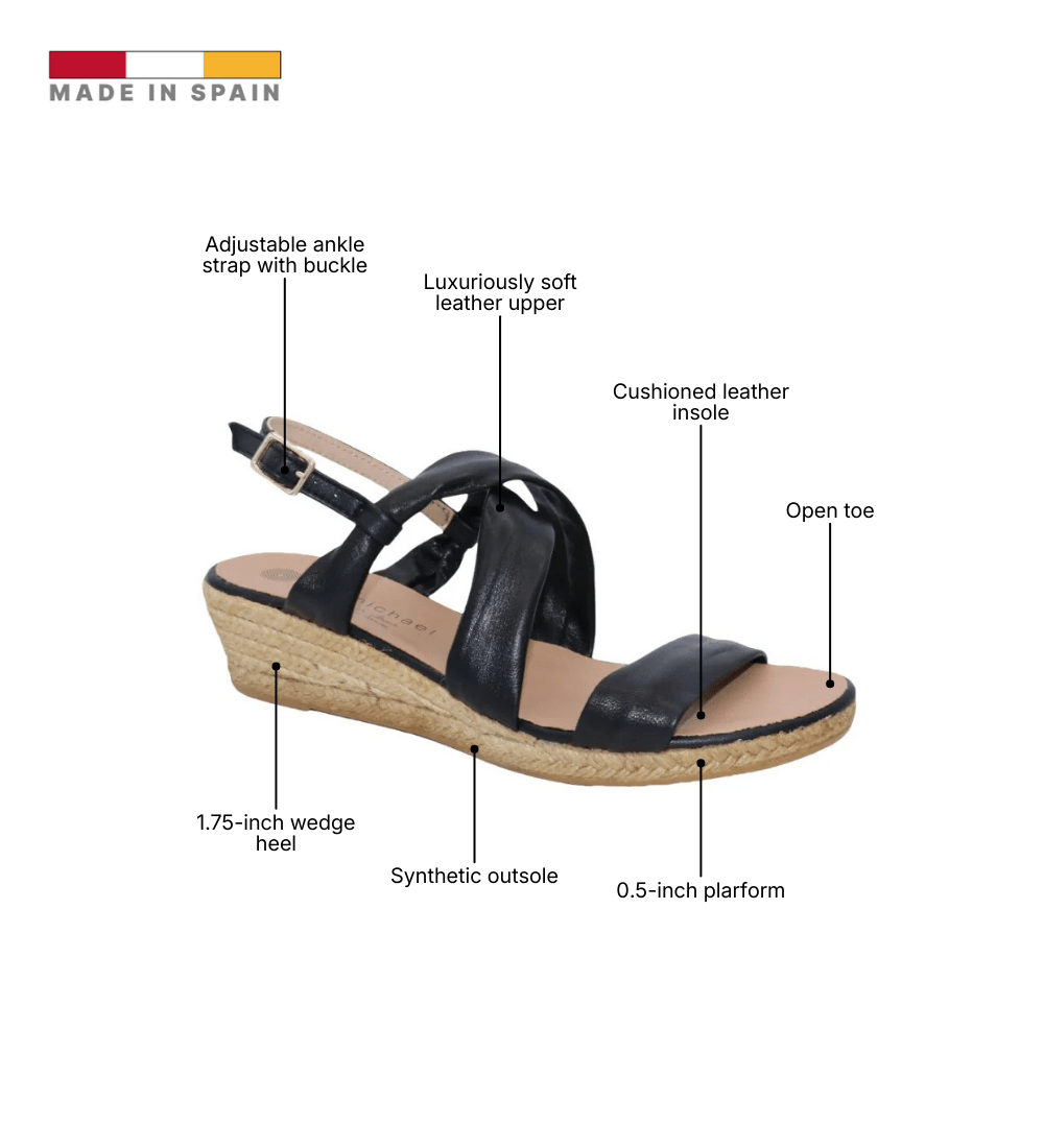 Eric Michael Coco Strappy Wedge Sandal