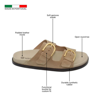 Eric Michael Gianna Suede Slide Sandal