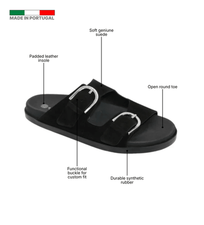 Eric Michael Gianna Suede Slide Sandal