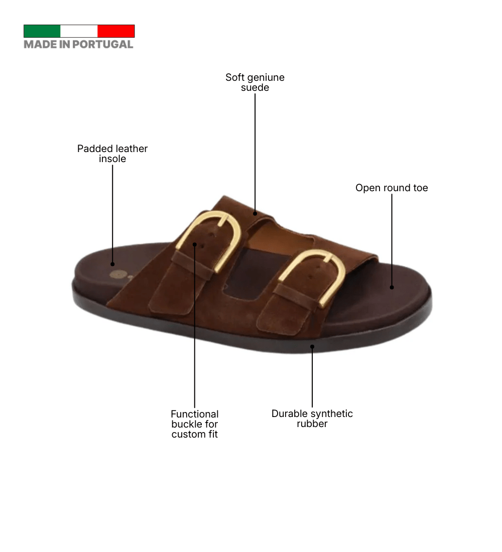 Eric Michael Gianna Suede Slide Sandal