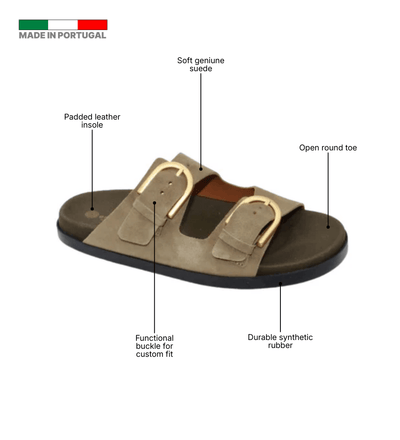 Eric Michael Gianna Suede Slide Sandal
