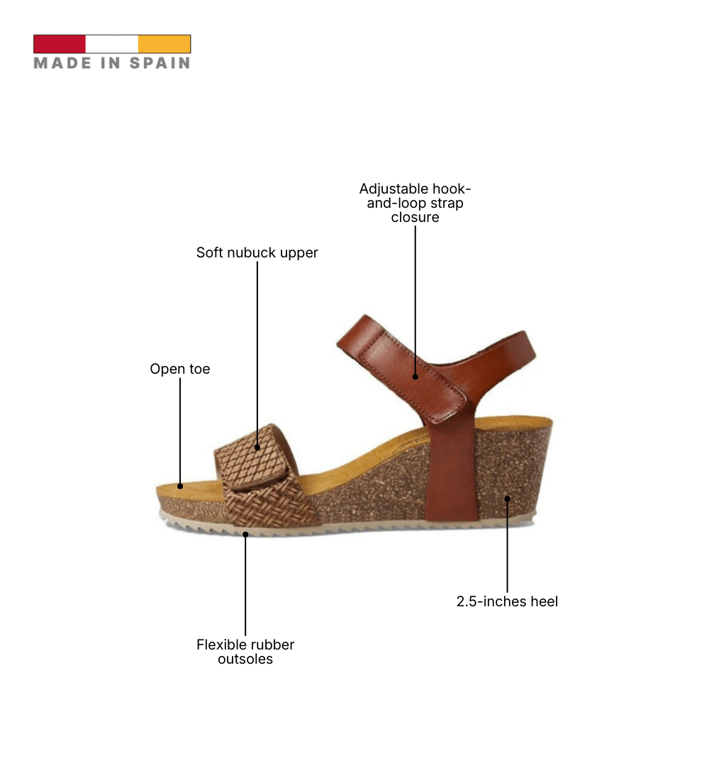 Eric Michael Gypsy Studded Fringe Wedge Sandal