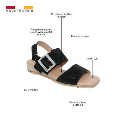 Eric Michael Hannah Closed-Toe Espadrille Wedge