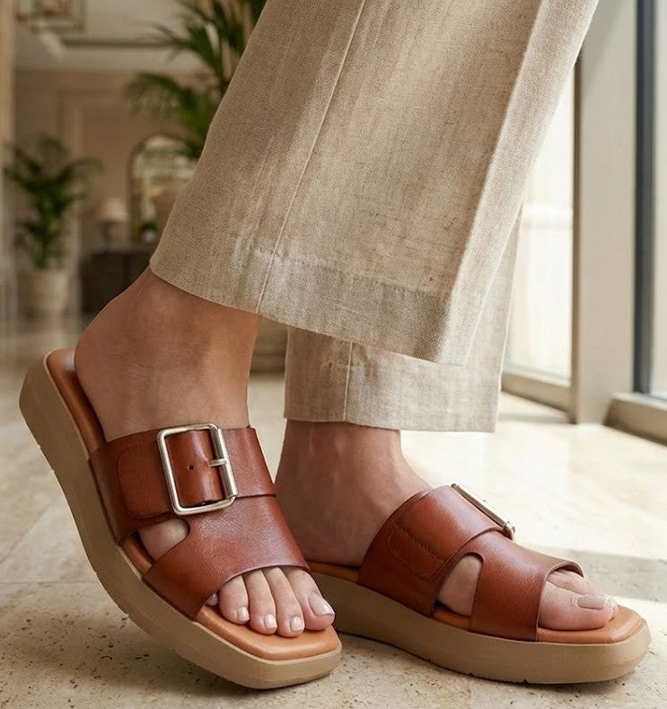 Eric Michael Hazel Platform Slide Sandal