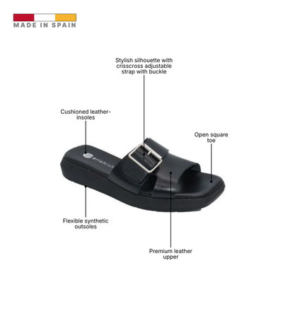 Eric Michael Hazel Platform Slide Sandal