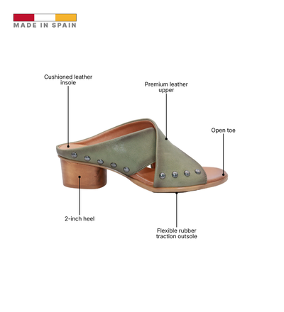 Eric Michael Hila Studded Crisscross Slide