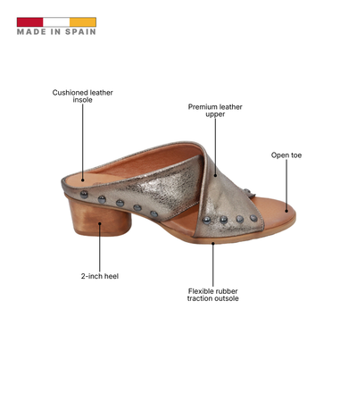 Eric Michael Hila Studded Crisscross Slide